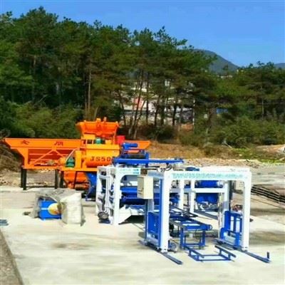 Máquina de bloco de cimento na Indonésia